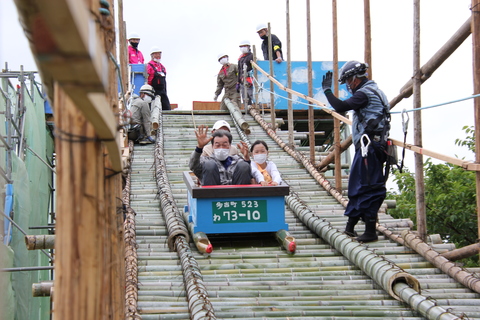 名物「竹コースター」