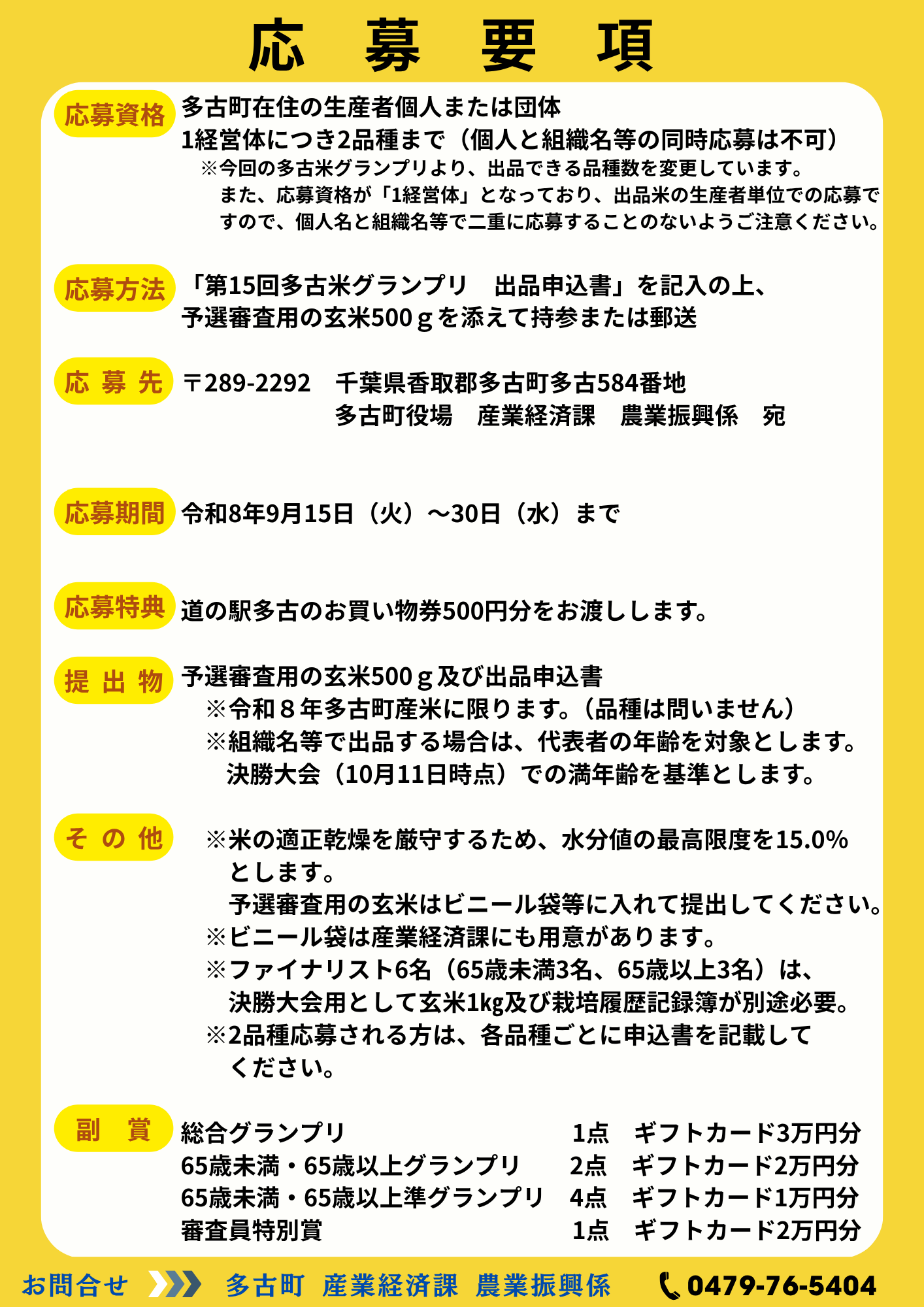 募集要項 募集要項